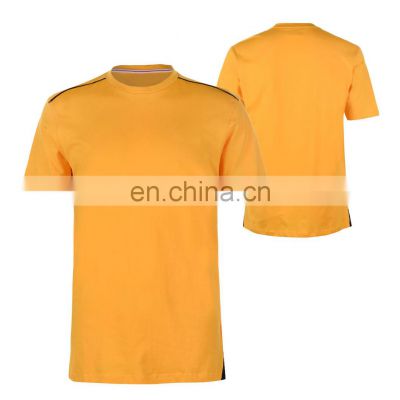 Wholesale Custom 95% Cotton 5% Elastane Mens T Shirt Scoop Neck T Shirt For Men Gym Fitted T-shirt