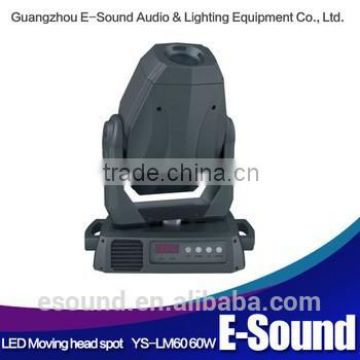 high quality dmx512 60w spot led moving head lighting