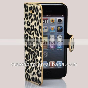 funky leopard print mobile phone case for iphone 4