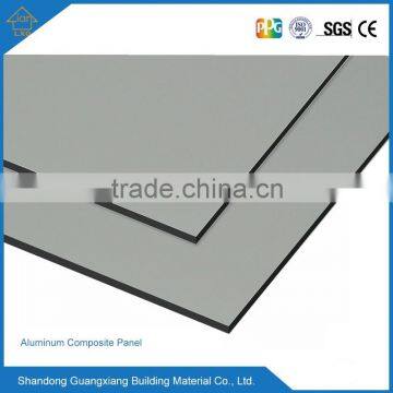 gray silver alumimum composite panels