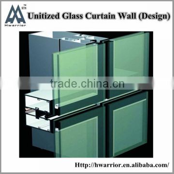 Insulated glass unitized curtain wall