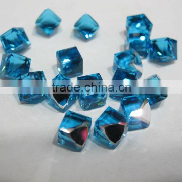 6mm Transparent style assorted colors ice cube crystal glass beads.Applicable to the necklace earrings etc.CGB020