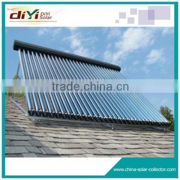 With the heat pipe in the vacuum tube pressured heat pipe solar u-type solar collector (heat pipe collector)