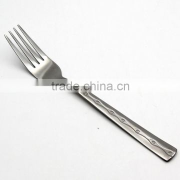 Most customers used stainless steel steak fork in hotel cutlery