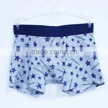 OEM boys shorts boxer with print organic cotton boy underwear