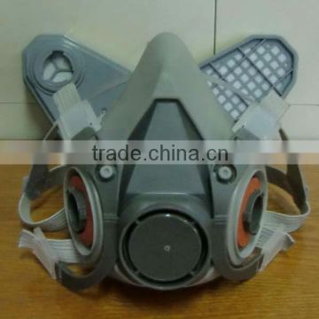 2016 high quality gas msk similar as 3M gas mask half face TPR rubber gas mask with air cylinder valve