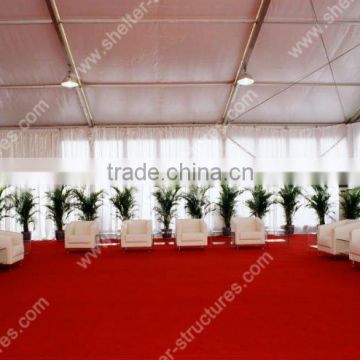 meeting with red Carpet for tent