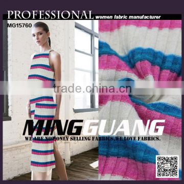 The newest nice knitted rib fabric hot sell in Europe for young lady's clothes