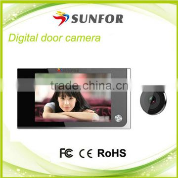 Mini Wifi Video Cam Peephole Thin Digital Door Viewer With Sms With Night Vision