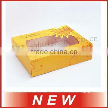 Cosmetic packing paper box,Decorative paper box with window