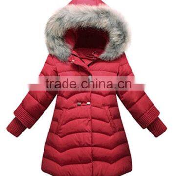 2015 Latest design Girls Winter down jacket with hood