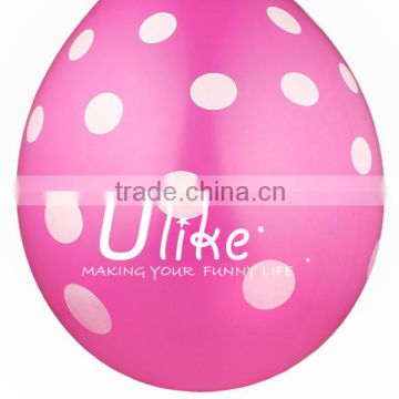 2014 promotional ballons printed latex ballon Polka Dot Balloons decoration ballon s
