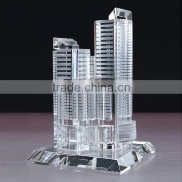 Crystal 3d model gift glass building models as 3d modeling building office table decoration
