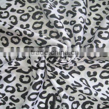 smooth fashion 95%polyester 5%spandex printed fabric for garments