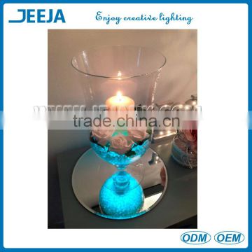 Rechargeable Led Centerpiece Light Base/ Led Under Vase Light For Wedding