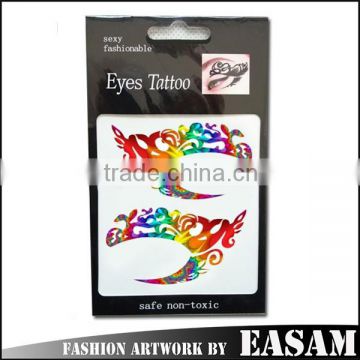 Black package eye tattoo sticker,amazing eye decoration