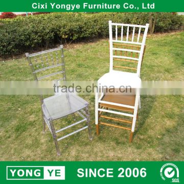 Factory directly dining room chairs monobloc resin chiavari chair