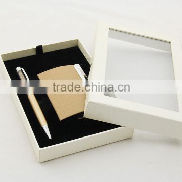 whosale high-top end handmade pvc window pen gift box