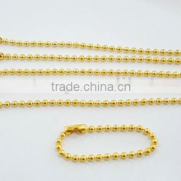 3.2mm gold color ball chain