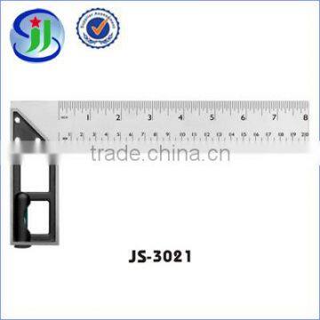 Made in China square level ruler with zinc alloy seat