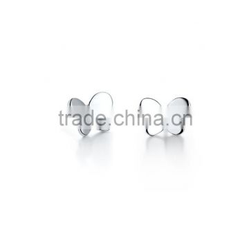 2015 Top Qaulity 925 Silver Butterfly Earring wholesale Animal Earrings in Silver