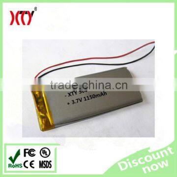 Rechargeable 3.7V 11500mAh Lithium Polymer Battery Cell 503070 li-ion battery