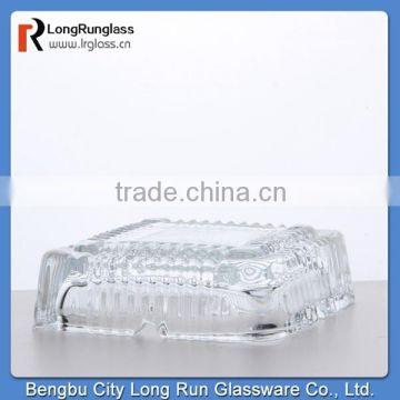 LongRun 2015 carving pattern white clear diamond-shaped glass ahstray