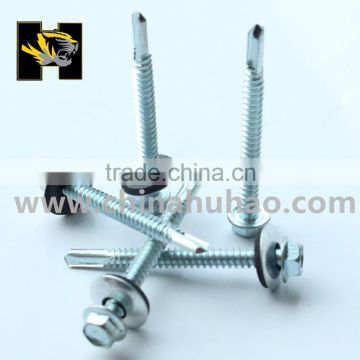 AS3566 Standard Indented Hex Flange Washer Head EPDM Washer BSD Thread Self Drilling Screw