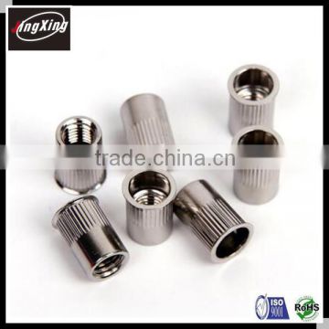M3-M12 stainless steel Small countersunk head rivet nuts with vertical stripes