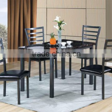 Hot sale modern design simple dining set, metal dining set