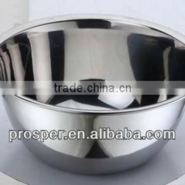 stainless steel salad bowl without lid