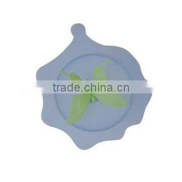 Beautiful butterfly shape of silicone suction cup lid