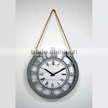 Metal Hanging Wall Clock