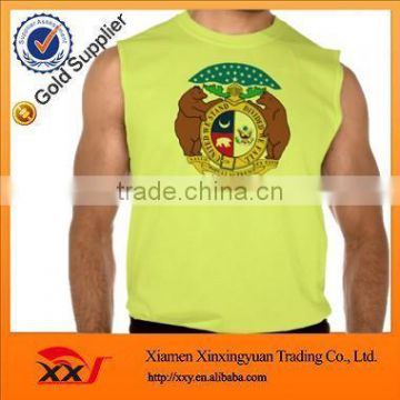 wholesale gym wear men cool dry gym cotton running singlet China factory price online shopping