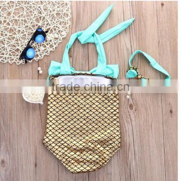 S64842A 2016 New Hot Baby Girls Kids the Little Mermaid Bikini Set