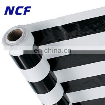 650gsm 1000D Black/White Striped Awning PVC Fabric