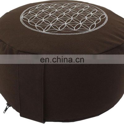 New tamarind color non-pleated Round Meditation Cushion zafu
