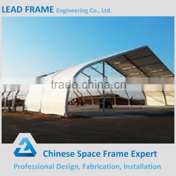 Stainless steel metal space frame structure for hangar
