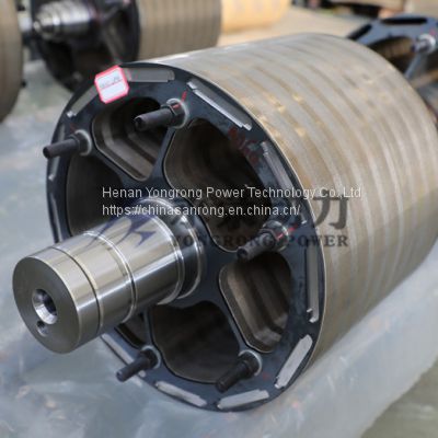 aluminum casting  rotor wound assembly with shaft
