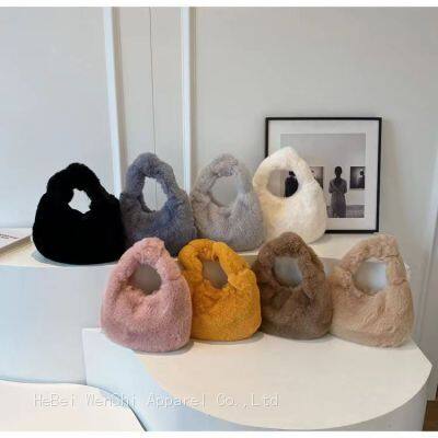 22Plush bag handbag soft wholesale fashion women's bag