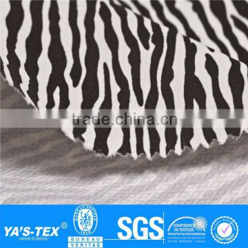 4 way stretch polyester cow print fabric