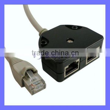 Ethernet Splitter RJ45 LAN Splitter Network Adapter Cable Splitter