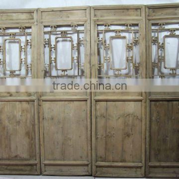 Reclaimed solid wood furniture Screen/Chinese doors