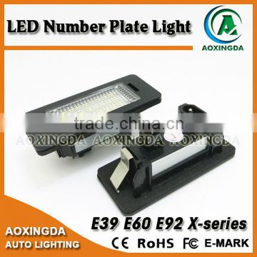 E39 E90 E92 LED license plate light