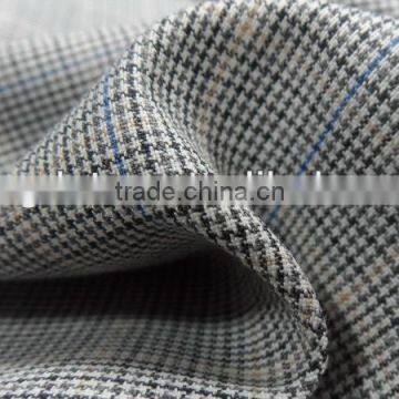 2015 Fashion grid style TR suiting fabric