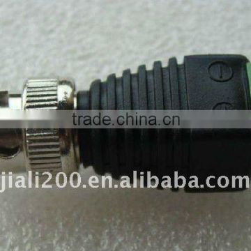 BNC male with screw for cctv camera