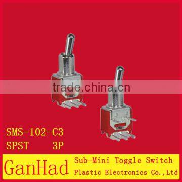 3pin SPST electric toggle switch