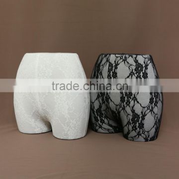 Lace covered female hip/buttocks torso mannequin underwear dress form