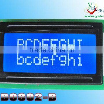 8x2 character lcd display (NO:YB0802B)