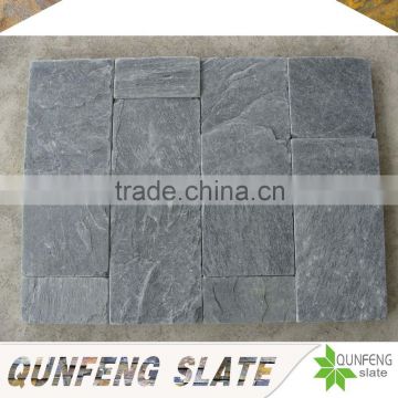 black stone slate floor tile tumbled stone